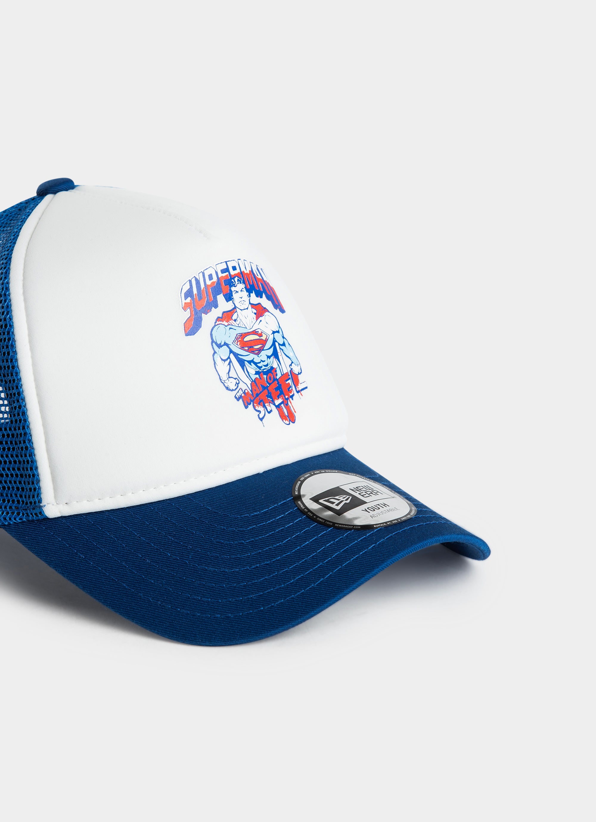 New Era Dc 9forty E-frame Superman Trucker Snapback Cap - Youth in Unknown