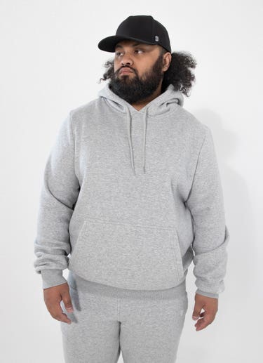 New Era Hoodie Big & Tall in Grey