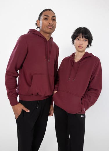 New Era Hoodie in Maroon