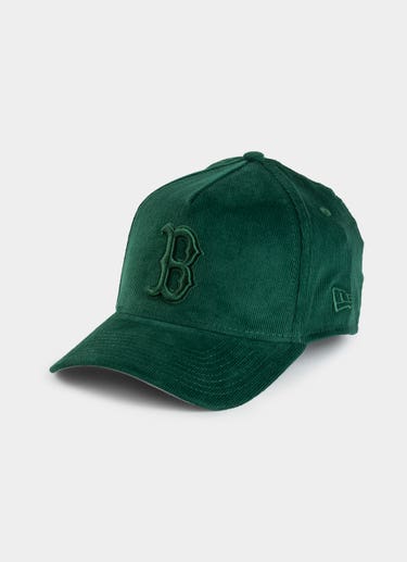 New Era Mlb 39thirty A-frame Boston Red Sox Cord Fitted Cap in Green