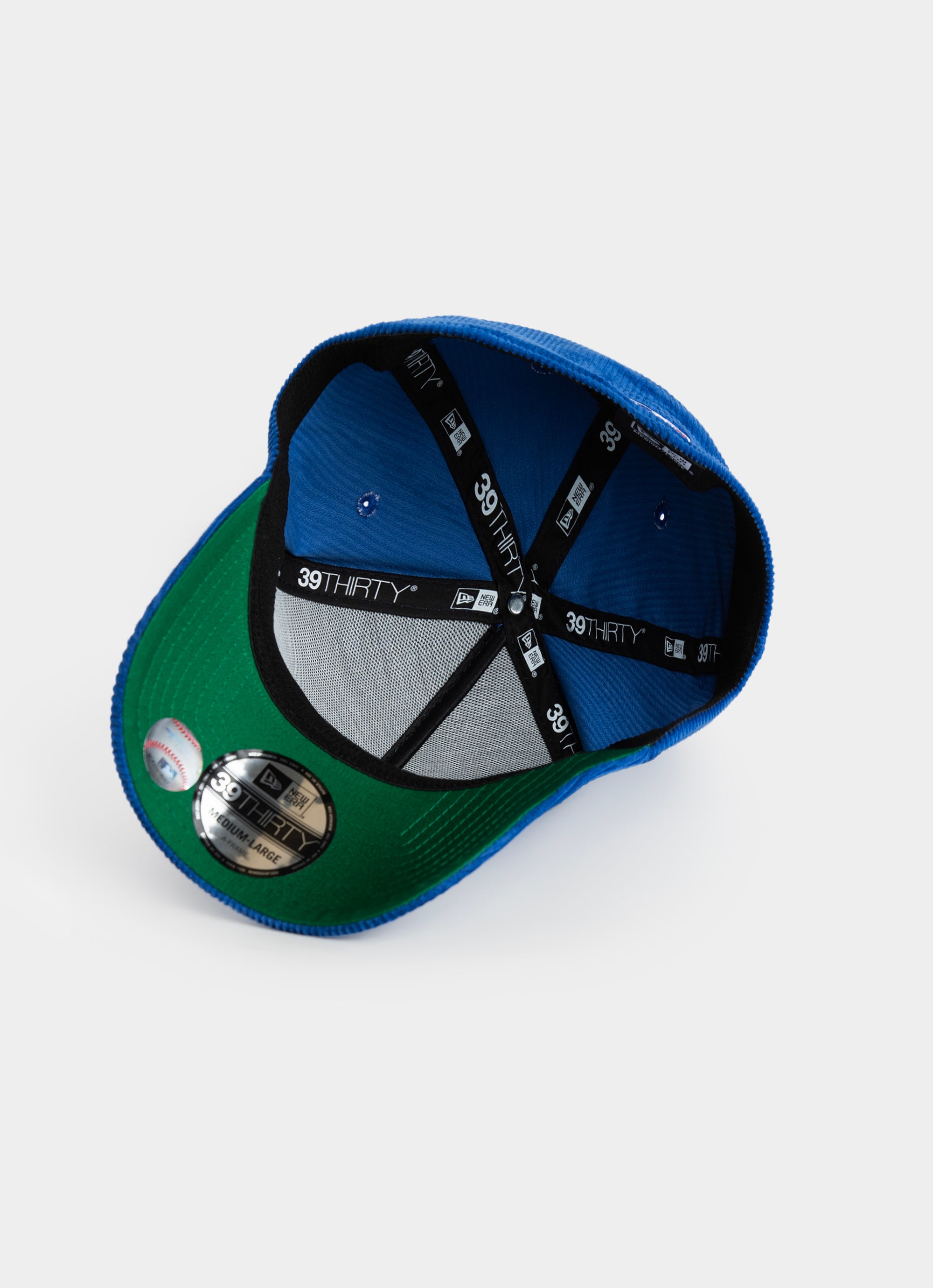 New Era Mlb 39thirty A-frame Los Angeles Dodgers Cord Otc Fitted Cap in Blue