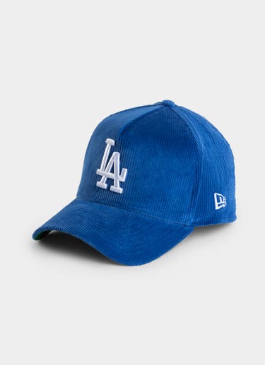 New Era Mlb 39thirty A-frame Los Angeles Dodgers Cord Otc Fitted Cap in Blue