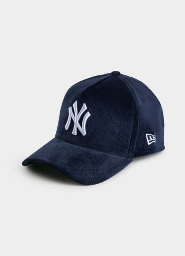 New Era Mlb 39thirty A-frame New York Yankees Cord Otc Fitted Cap in Blue