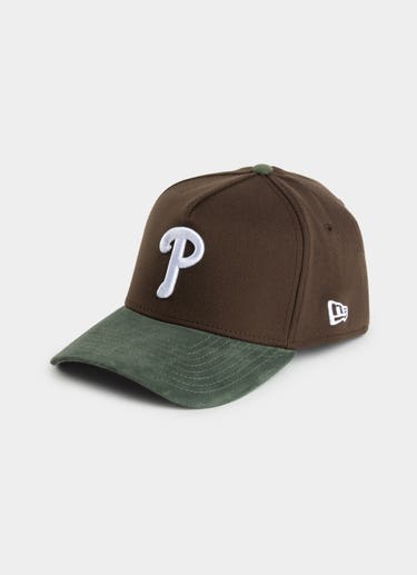 New Era Mlb 39thirty A-frame Philadelphia Phillies Beef N Broc Suede Fitted in Brown