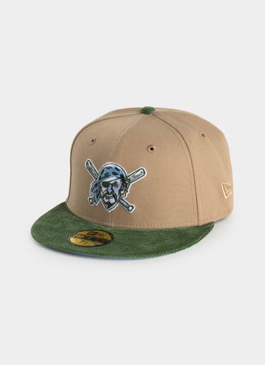 New Era Mlb 59fifty Oasis Pittsburgh Pirates Cap in Brown