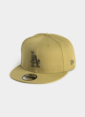 New Era Mlb 9fifty Los Angeles Dodgers Moss Green Repreve Snapback Cap in Green