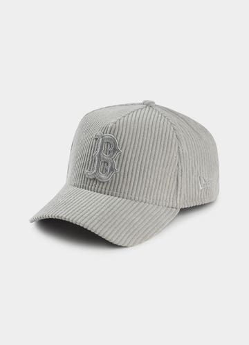 New Era Mlb 9forty A-frame Boston Red Sox Enhanced Corduroy Snapback Cap in Grey