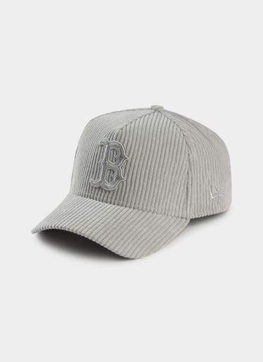 New Era Mlb 9forty A-frame Boston Red Sox Enhanced Corduroy Snapback Cap in Grey