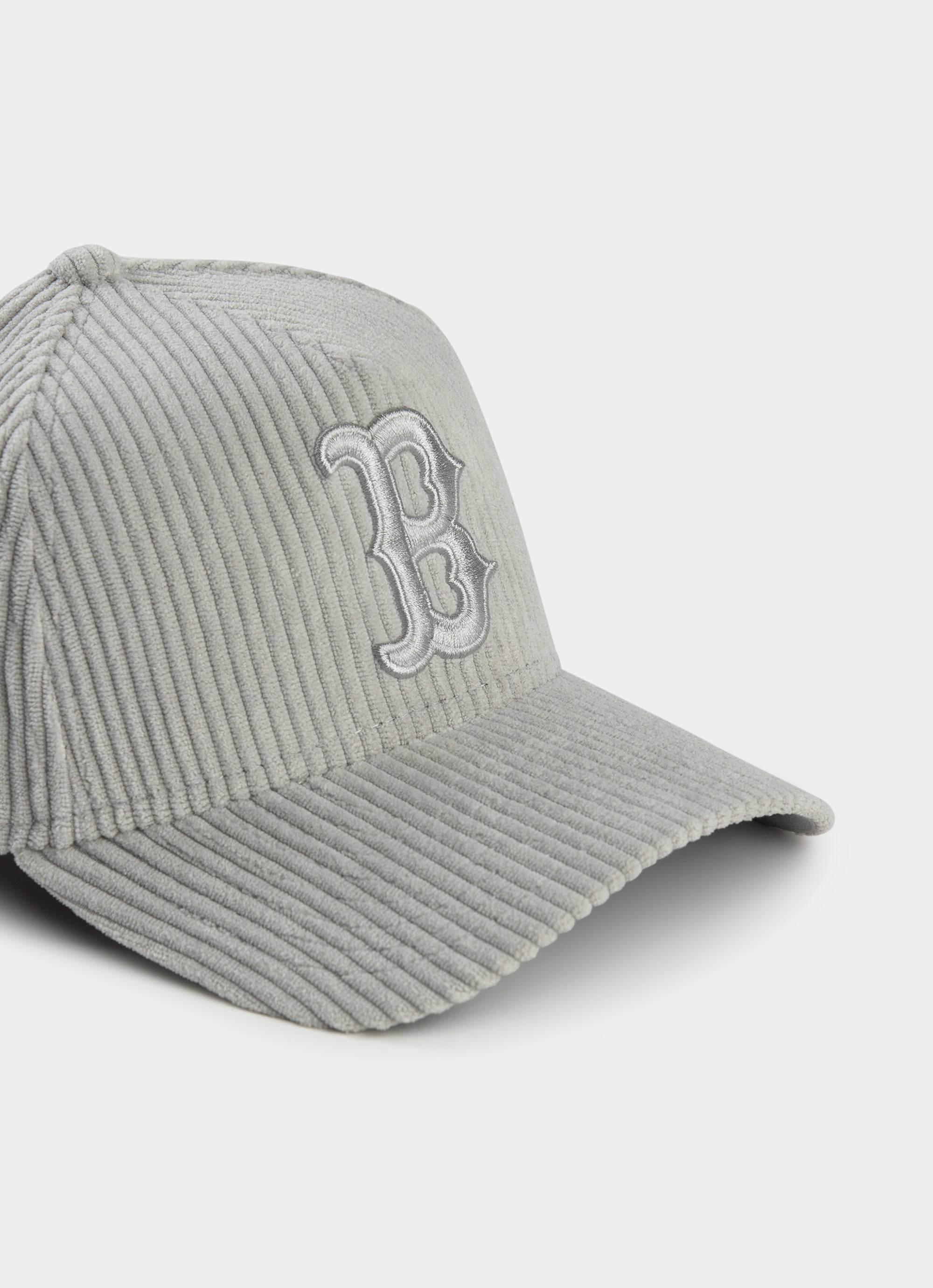 New Era Mlb 9forty A-frame Boston Red Sox Enhanced Corduroy Snapback Cap in Grey