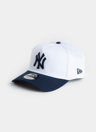 New Era Mlb 9forty A-frame New York Yankees Chrome Oceanside 2-tone Cap in White