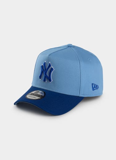 New Era Mlb 9forty A-frame New York Yankees Deep Freeze Snapback Cap in Blue