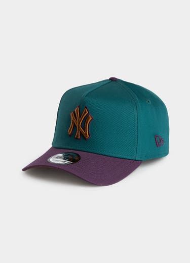 New Era Mlb 9forty A-frame New York Yankees Opal Snapback Cap in Green