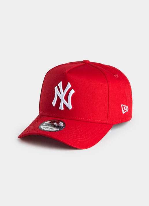 New Era Mlb 9forty A-frame New York Yankees Snapback Cap in Red | Red Rat