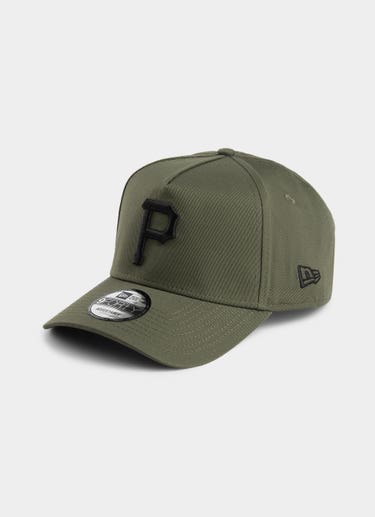 New Era Mlb 9forty A-frame Pittsburgh Evergreen Snapback Cap in Green