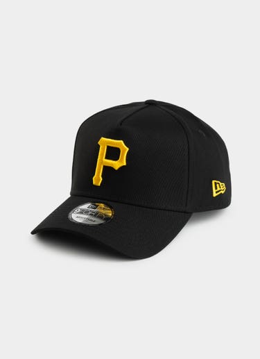 New Era Mlb 9forty A-frame Pittsburgh Pirates Evergreen Snapback Cap in Black