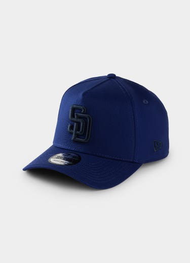 New Era Mlb 9forty A-frame San Diego Padres Dark Royal & Navy Snapback Cap in Blue