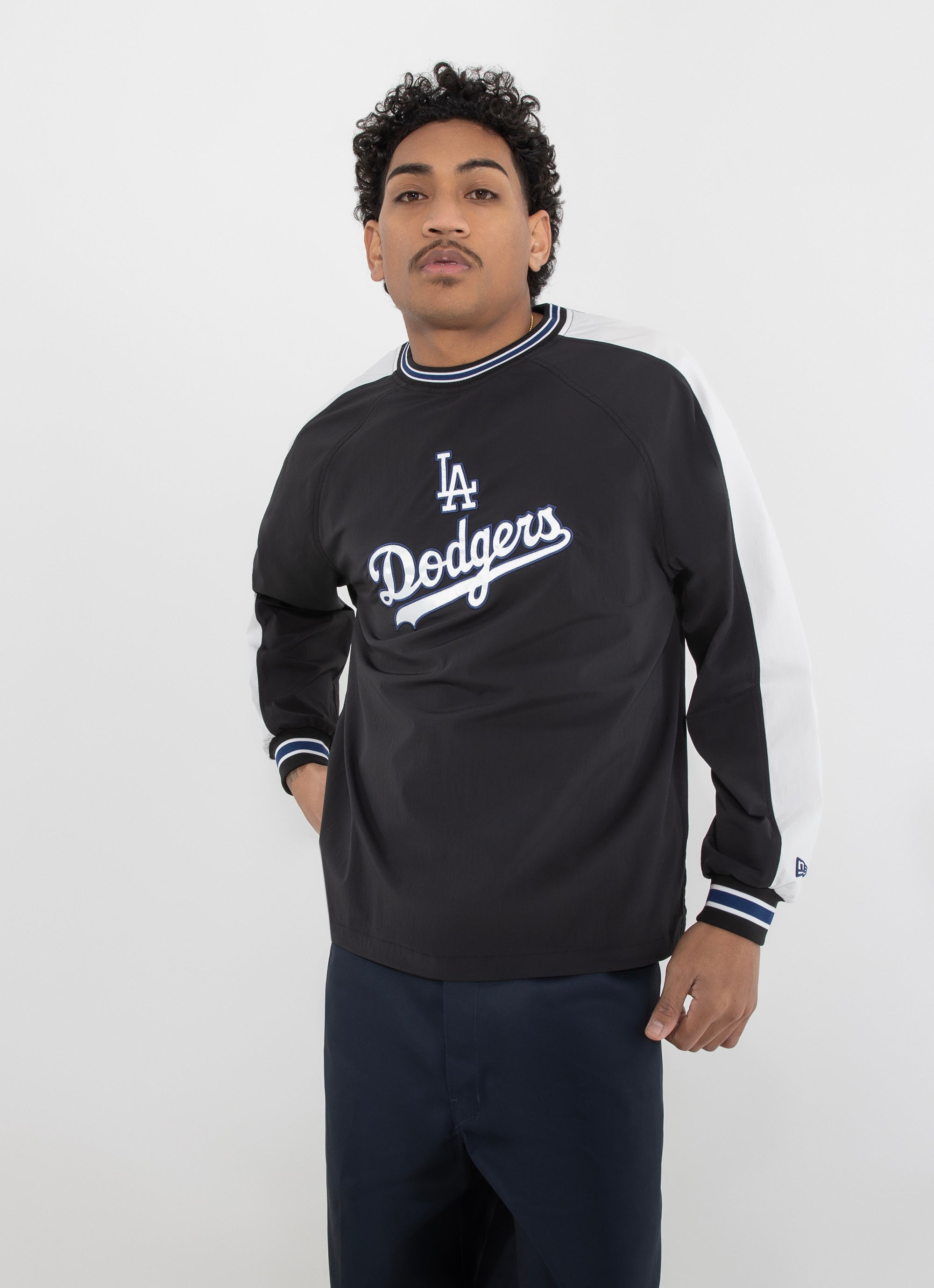 フック Dodgers LA ロゴ ジャケット New Era Mlb Los Angeles Dodgers U-neck Pullover Jk51 Jacket