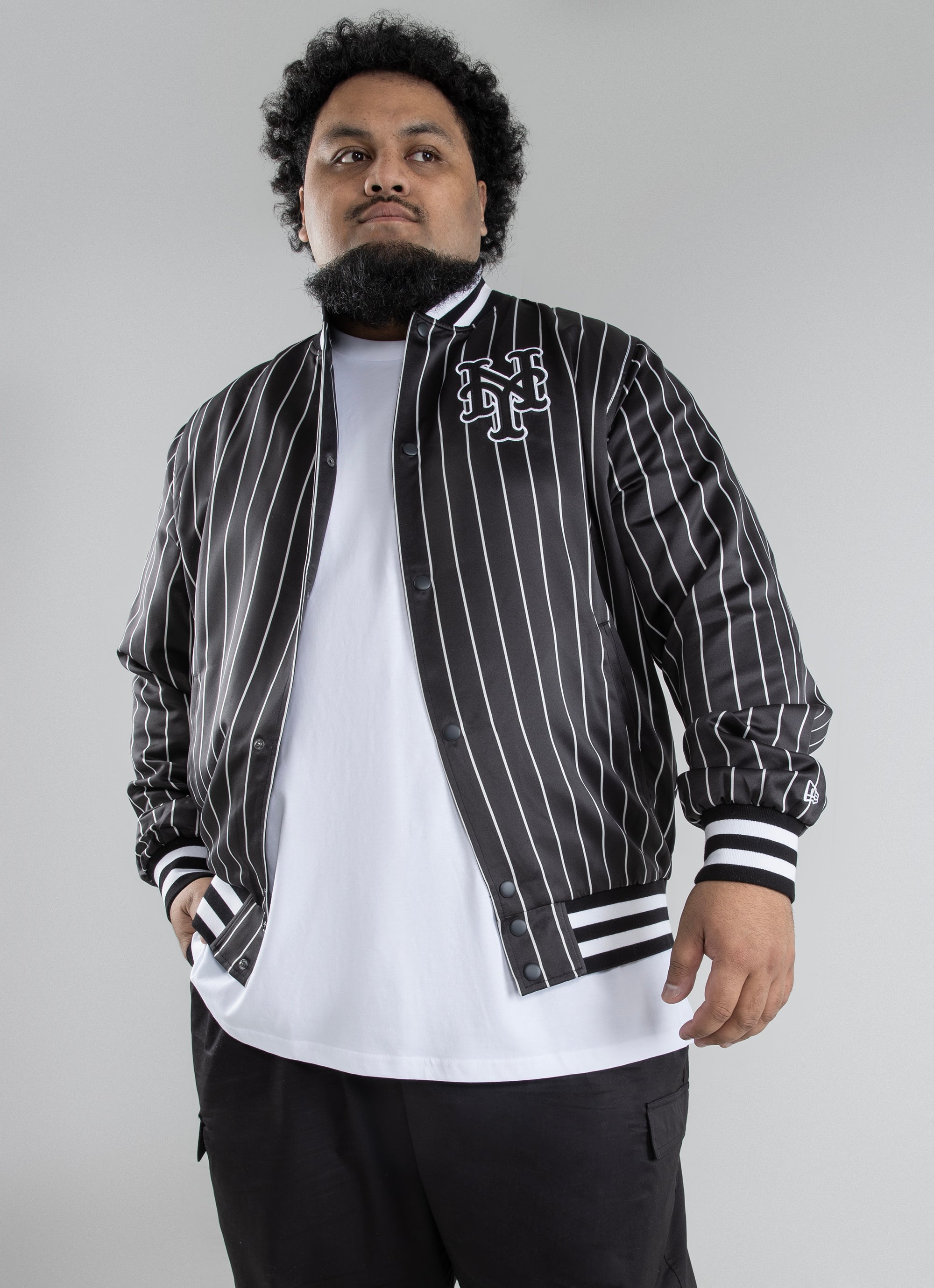 Shop Nike SB x MLB Varsity Jacket black online  skatedeluxe