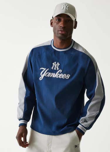 New Era Mlb New York Yankees U-neck Pullover Jk51 Jacket in Blue