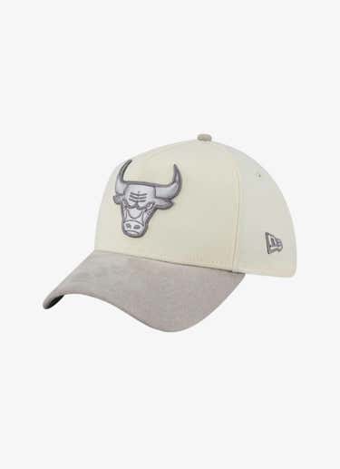 New Era Nba 39thirty A-frame Chicago Bulls Cloud Suede Fitted Cap in White