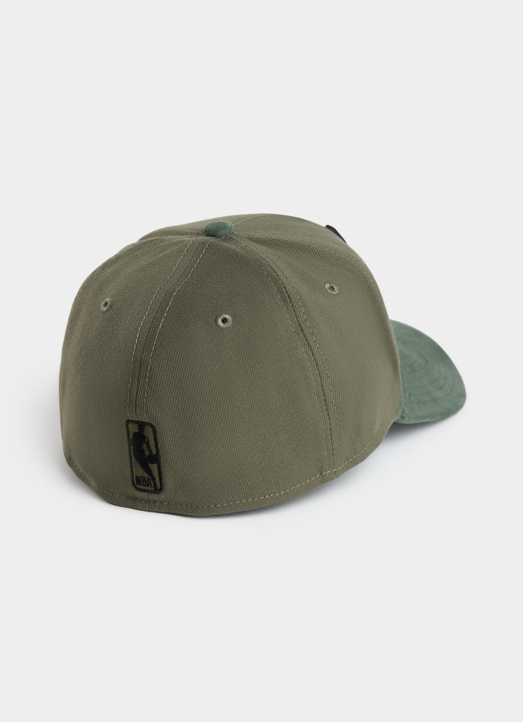 New Era Nba 39thirty A-frame Chicago Bulls Olive Premium Fitted Cap in Green