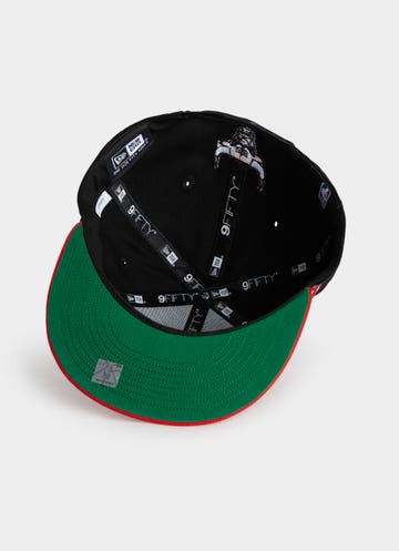 New Era Nba 9fifty Chicago Bulls Bigtime Snapback Cap in Black