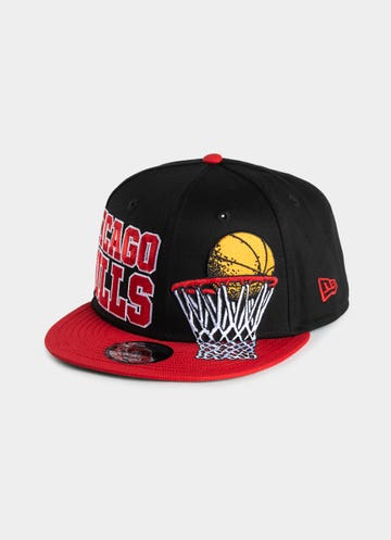 New Era Nba 9fifty Chicago Bulls Bigtime Snapback Cap in Black