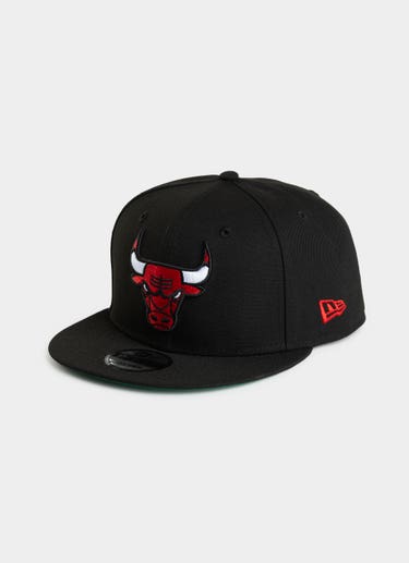 New Era Nba 9fifty Chicago Bulls Official Team Colour Snapback Cap in Black