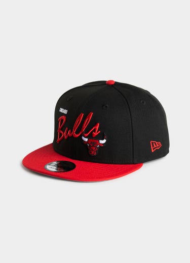 New Era Nba 9fifty Chicago Bulls Vintage Script Snapback Cap in Multi