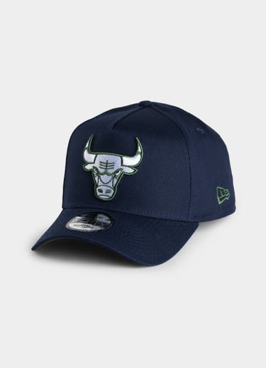 New Era Nba 9forty A-frame Chicago Bulls Blue Kelp Snapback Cap in Blue