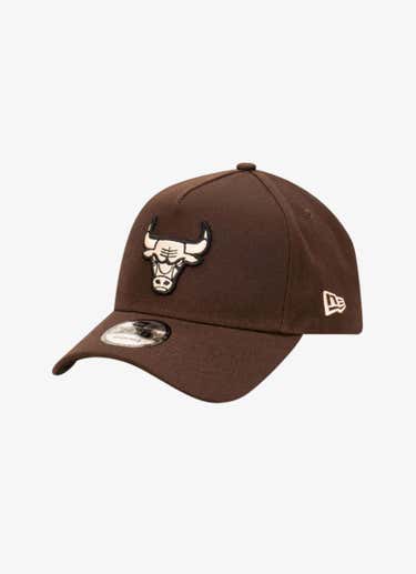 New Era Nba 9forty A-frame Chicago Bulls Brown Stone Snapback Cap in Brown
