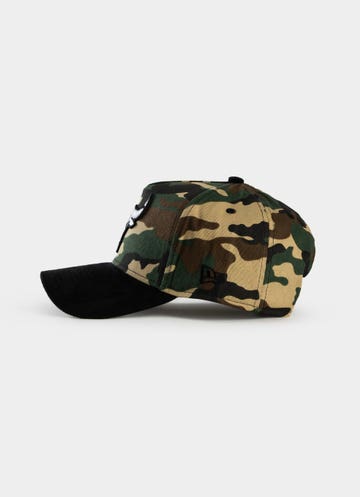 New Era Nba 9forty A-frame Chicago Bulls Camo Cord Snapback Cap in Green