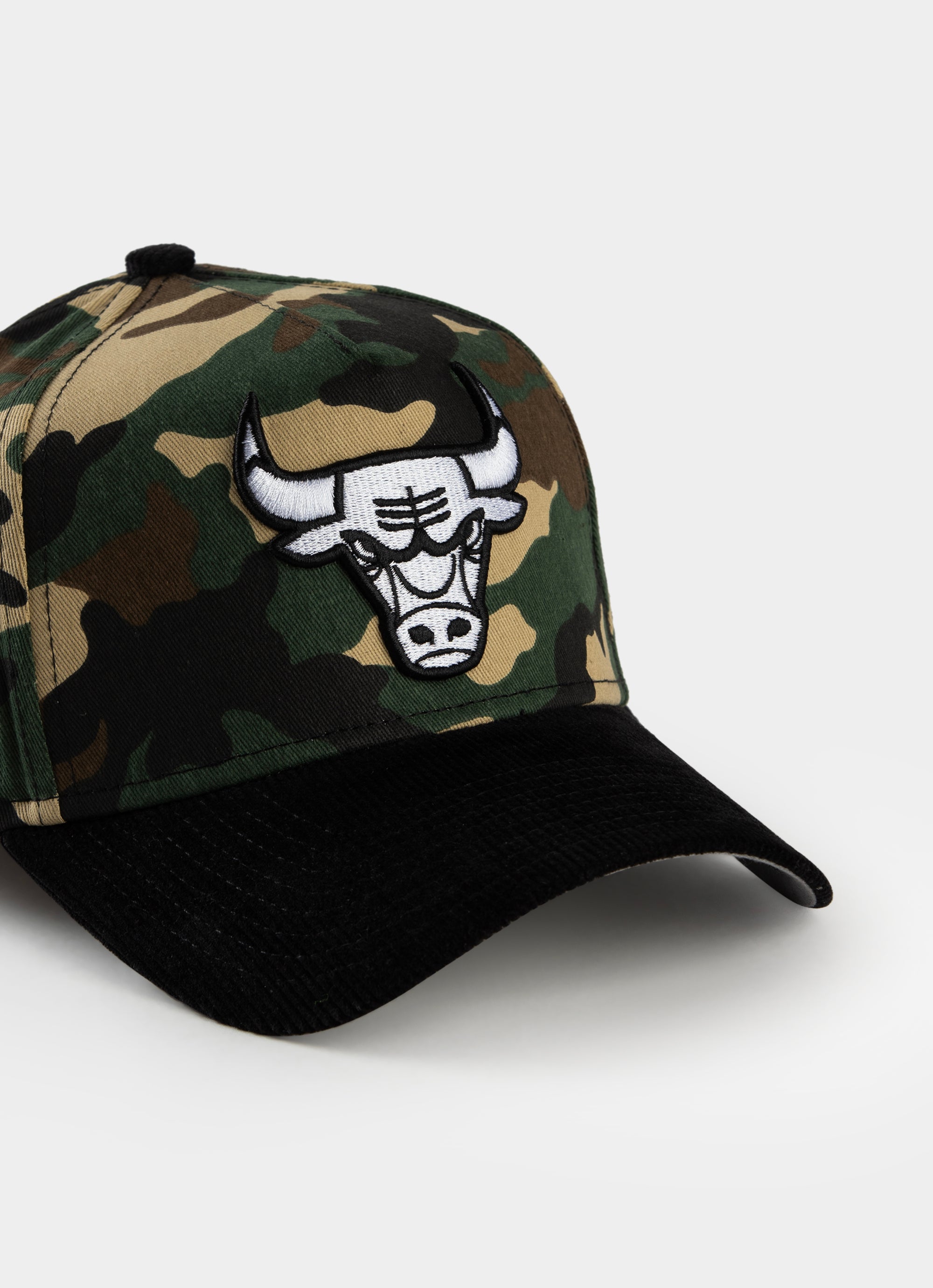 New Era Nba 9forty A-frame Chicago Bulls Camo Cord Snapback Cap in Green
