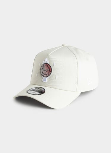 New Era Nba 9forty A-frame Chicago Bulls Lenticular Velcro Badge Cap in White