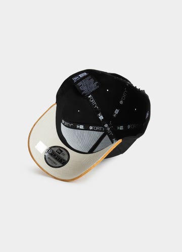 New Era Nba 9forty A-frame Chicago Bulls Premium Wheat Snapback Cap in Black