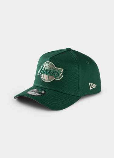 New Era Nba 9forty A-frame Los Angeles Lakers Deep Emerald Snapback Cap in Green