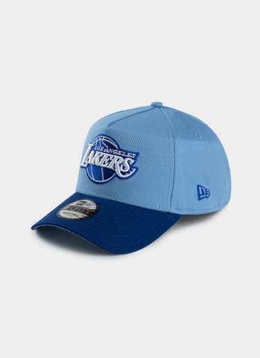 New Era Nba 9forty A-frame Los Angeles Lakers Deep Freeze Snapback Cap in Blue