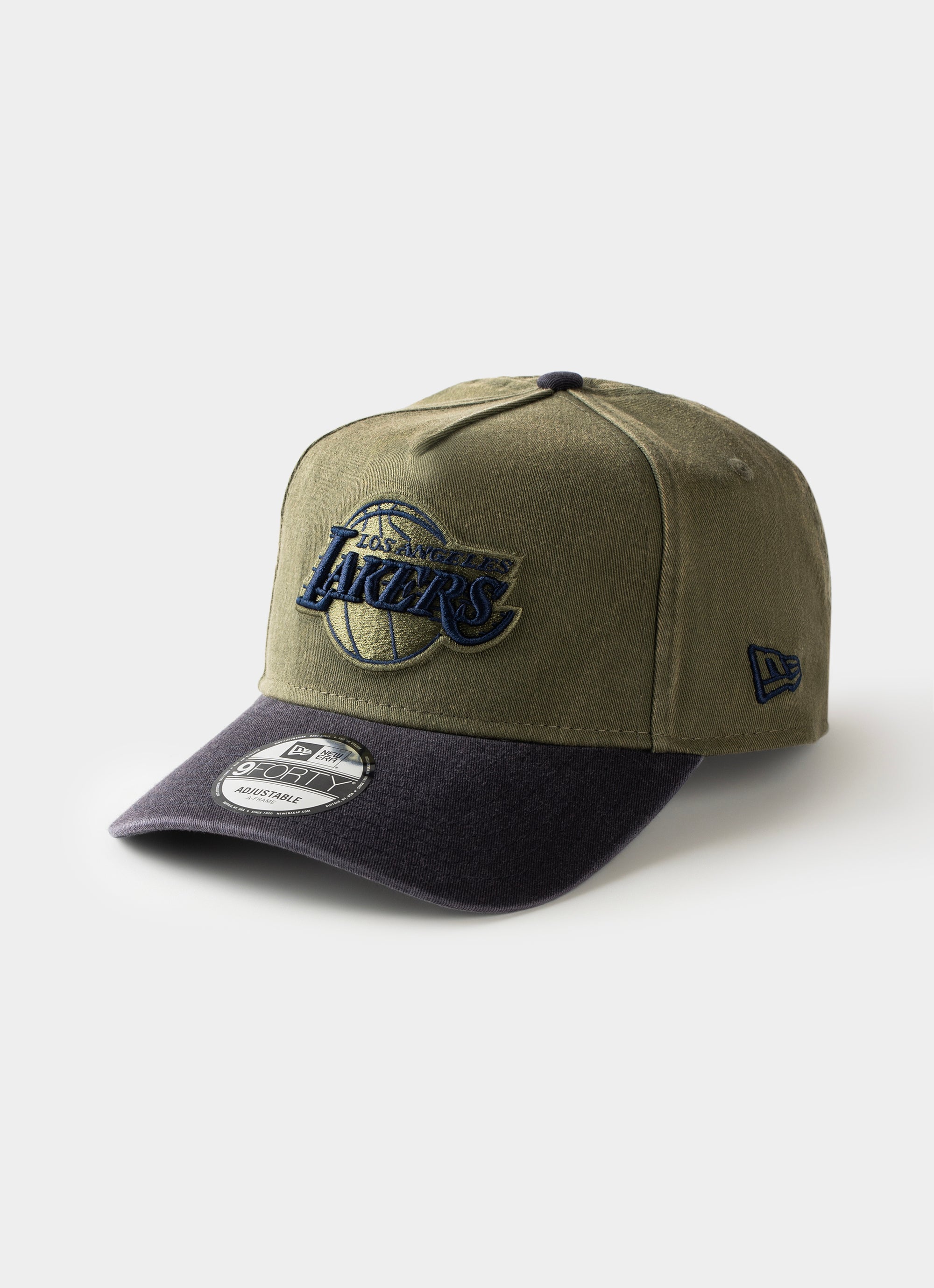 Los Angeles Lakers NEWERAキャップ New Era Nba 9forty A-frame Los Angeles Lakers New Olive Washed