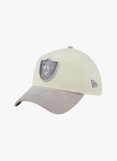 New Era Nfl 39thirty A-frame Las Vegas Raiders Cloud Suede Fitted Cap in White