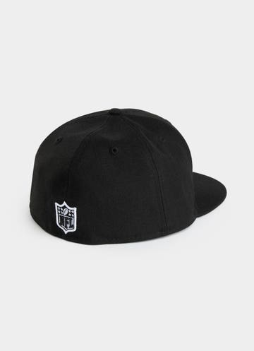 New Era Nfl 59fifty Las Vegas Raiders Official Team Colour Fitted Cap in Black