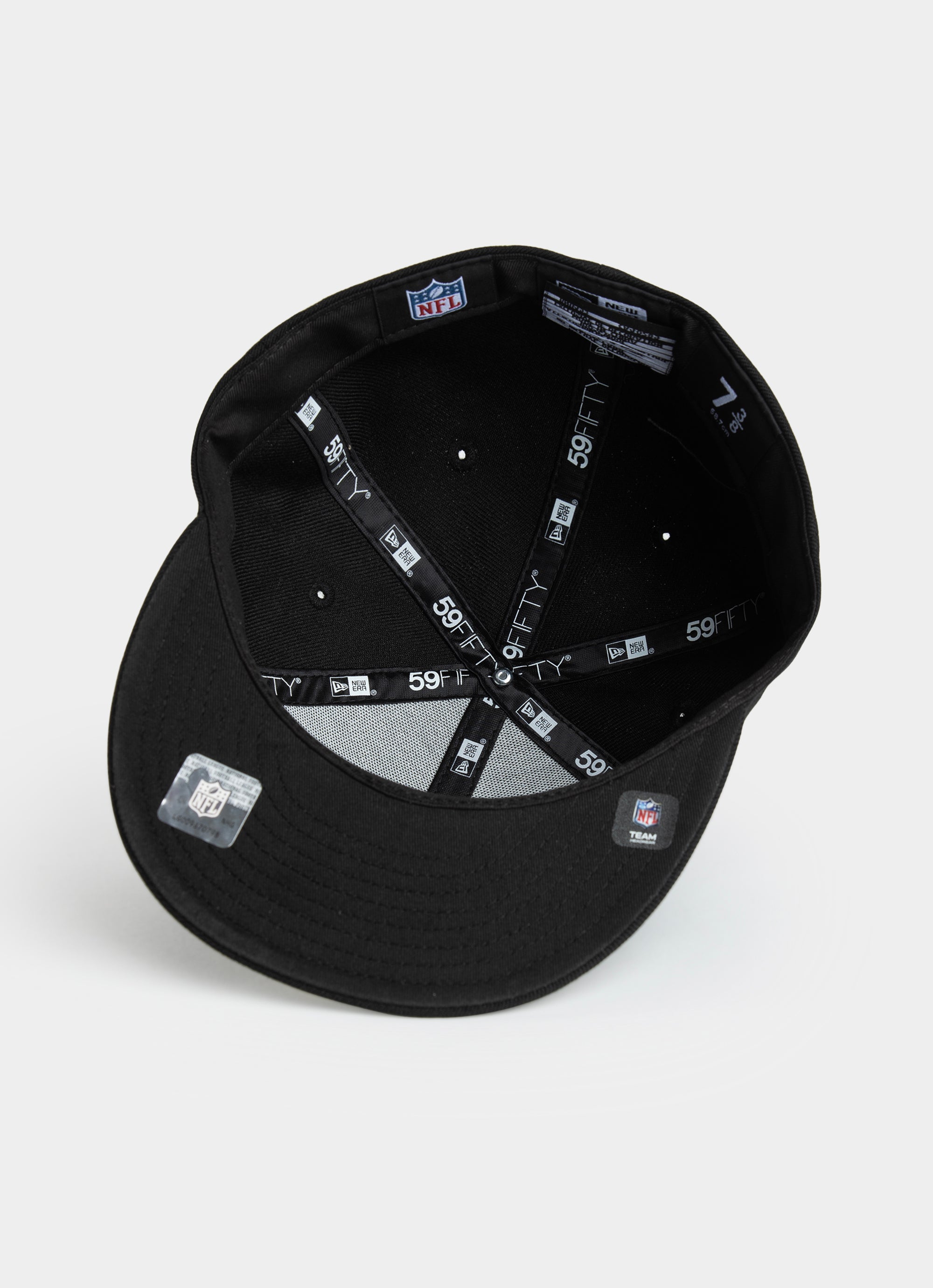 New Era Nfl 59fifty Las Vegas Raiders Official Team Colour Fitted Cap in Black
