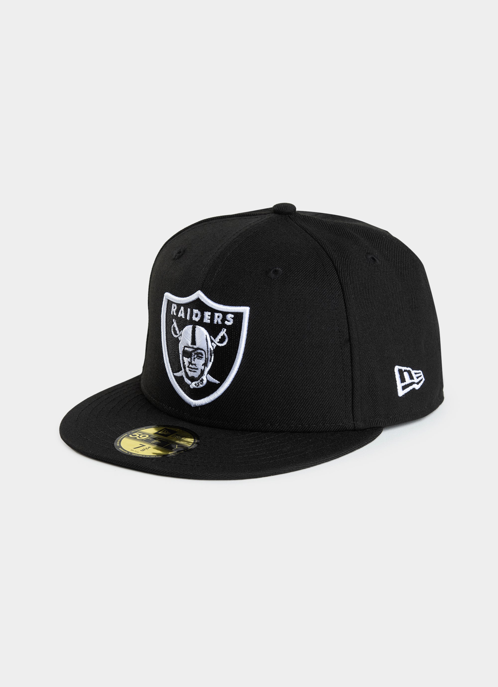 New Era Nfl 59fifty Las Vegas Raiders Official Team Colour Fitted Cap in Black