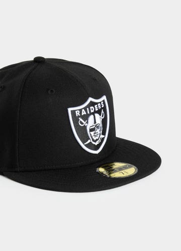 New Era Nfl 59fifty Las Vegas Raiders Official Team Colour Fitted Cap in Black