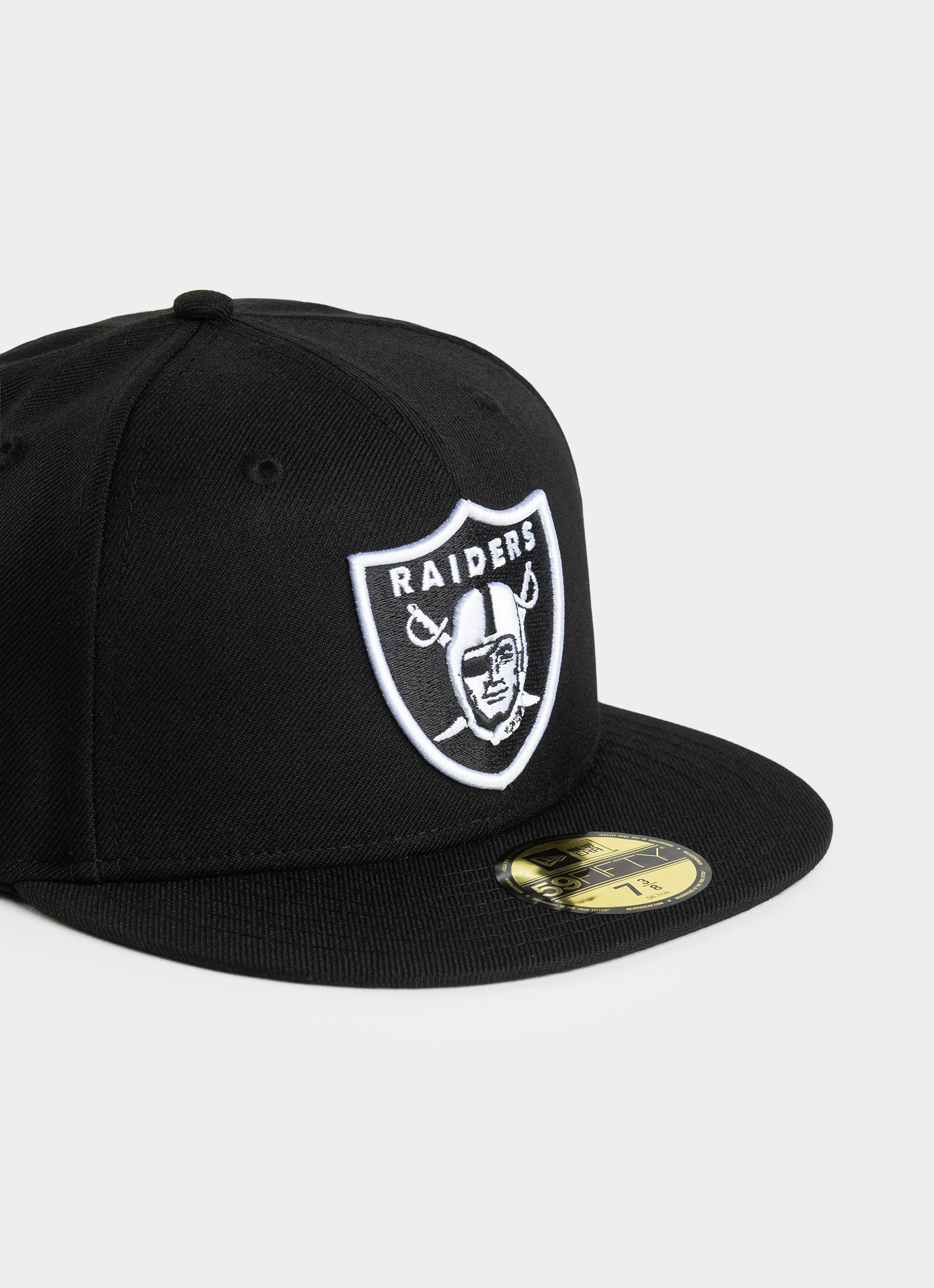 New Era Nfl 59fifty Las Vegas Raiders Official Team Colour Fitted Cap in Black