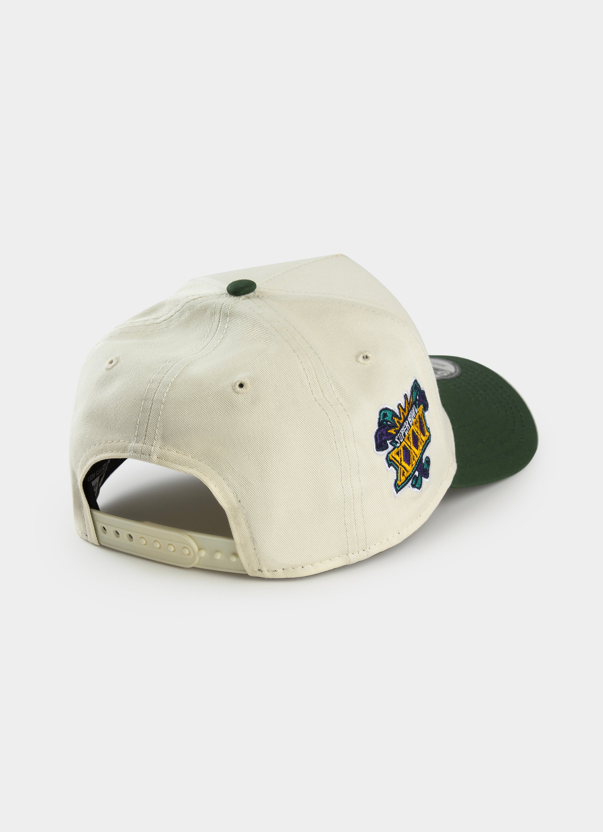 New Era Nfl 9forty A-frame Green Bay Packers Superbowl 2-tone Snapback Cap in White