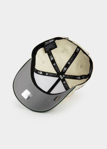 New Era Nfl 9forty A-frame Green Bay Packers Superbowl 2-tone Snapback Cap in White