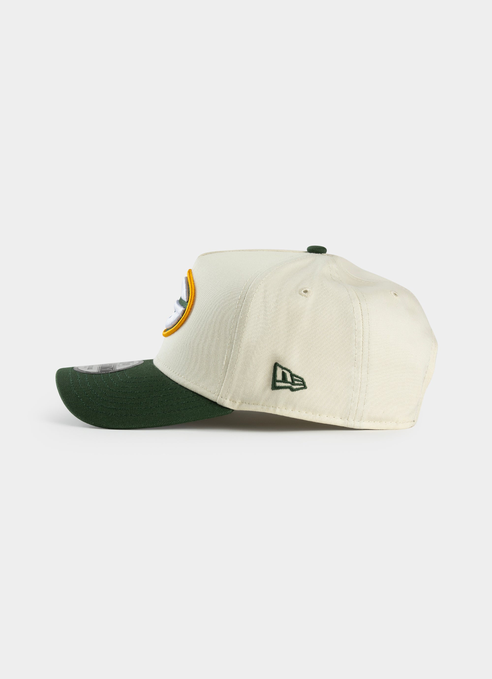 New Era Nfl 9forty A-frame Green Bay Packers Superbowl 2-tone Snapback Cap in White