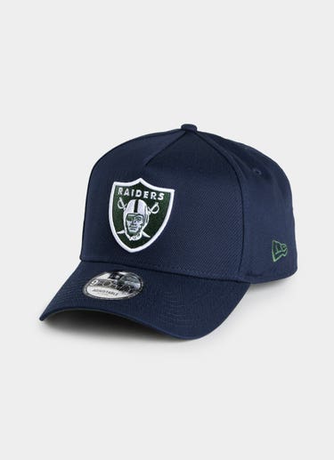 New Era Nfl 9forty A-frame Las Vegas Raiders Blue Kelp Snapback Cap in Blue