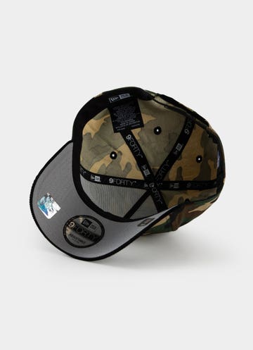 New Era Nfl 9forty A-frame Las Vegas Raiders Camo Cord Snapback Cap in Green
