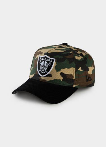 New Era Nfl 9forty A-frame Las Vegas Raiders Camo Cord Snapback Cap in Green